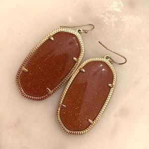 Gold Sparkle Kendra Scott Danielle Earrings